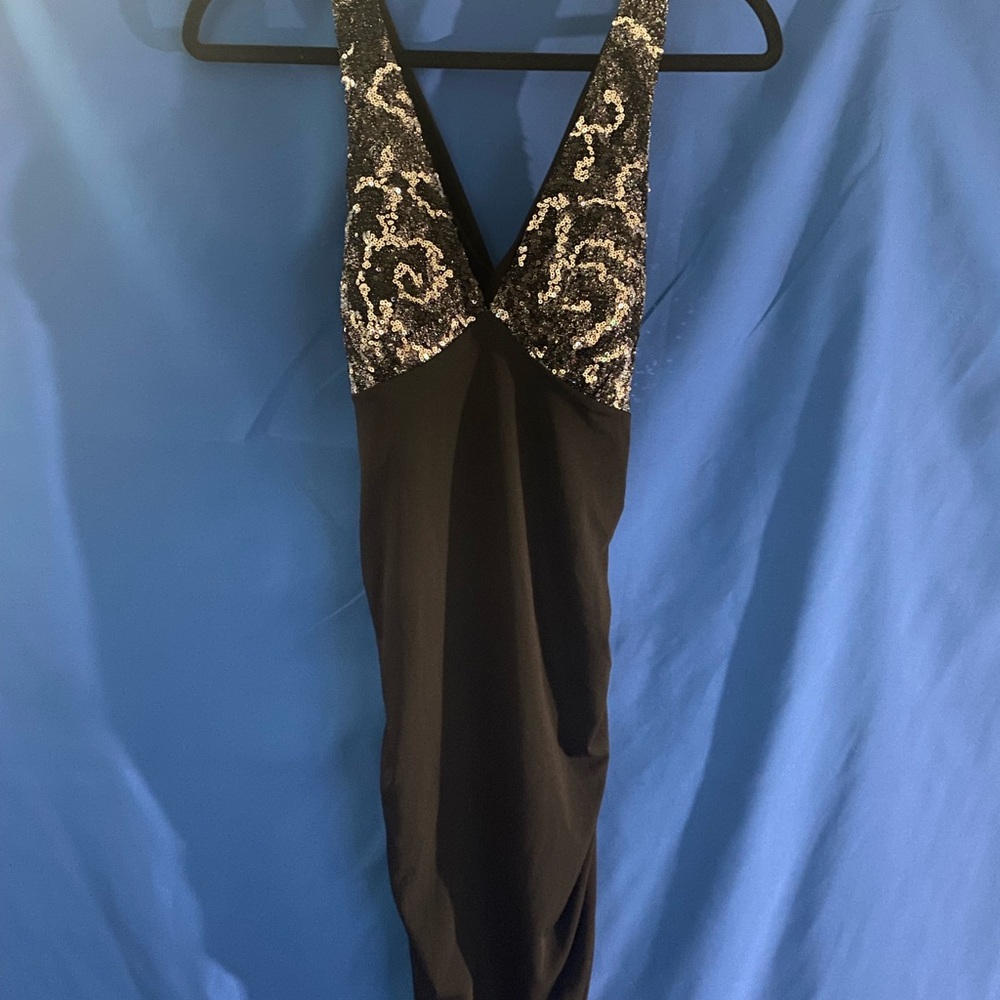 Black Dress with Sequin Detail